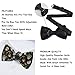 WUXEKZO Boys Mexican Hat Twigs Flowers Day Dead Sugar Skulls Pre-Tied Bow Tie for Party, Business, Prom, Fashion Butterfly Bow Ties