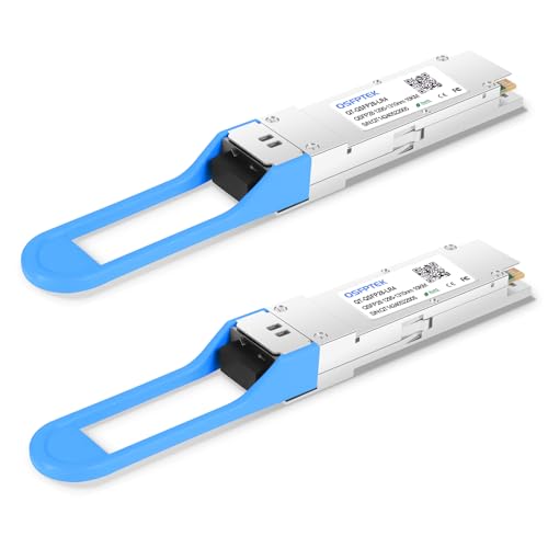 Image of QSFPTEK 100GBASE-LR4 QSFP28 Module, 100 Gigabit 1310nm LR4 1310nm 10km DDM Duplex LC SMF Optical Transceiver for Cisco QSFP-100G-LR4-S -2pack