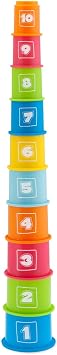 Chicco Jeu de 10 Gobelets Empilables Éducatifs