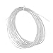 Yuecoom Tennis String Racket String, 12.2m 1.30mm Tennis Rackets String Elastic String Awl for Tennis Nylon Titanium Tennis Racquet Wire Replacement for Sports(White)
