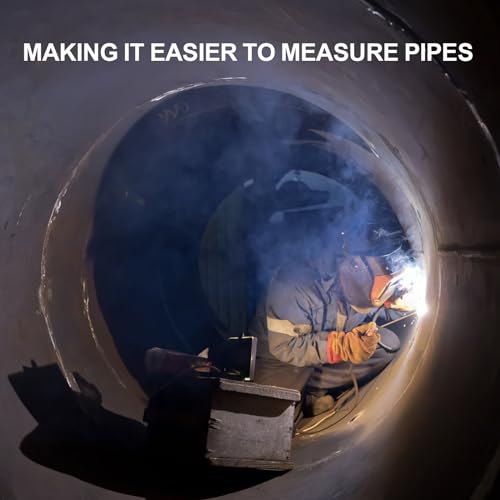 Rohrmarkierungs Zentrierwerkzeug, Rohrmarkierungswerkzeug Pipe Center Finder mit 10,16cm Y-Basis und Verstellbarem Blasenwinkelmesser zum Messen von Rohrdurchmessern Über 12,7mm und Mehr