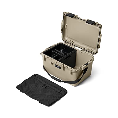 Image of YETI LoadOut 30 GoBox Divided Waterproof Cargo Case, Dry Box, Camera Case, Fishing Tackle Box, Tan