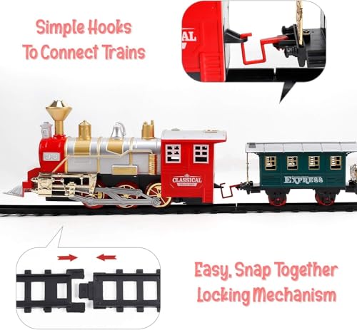 Image of Bestie Toys Classic Train Set for Kids with Multiple Train Types, Metro & Kids' Train Models, Unisex, Multicolor, Age 3+