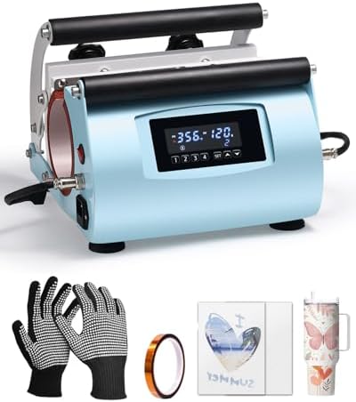 OFFNOVA 2 in 1 Dual 40 OZ Tumbler Heat Press Machine Double Stati...