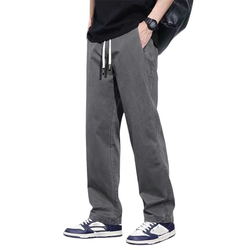 Pantalon cargo homme coupe ample droite pour un style décontracté