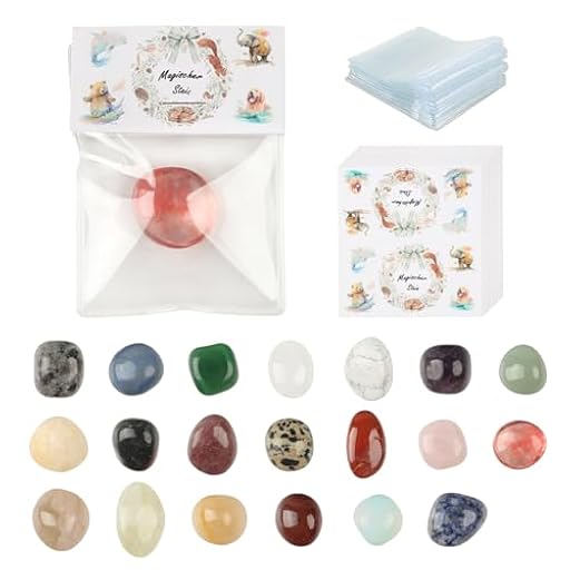 FINEASY Juego de 20 Piedras de la Suerte para Niños, 2-3 cm Preciosas y Mágicas, Colores Piedras de Suerte, Piedras de la Suerte y Proteccion para Regalos de Cumpleaños y Fiestas para Infantiles | Ya disponible en tu tienda friki favorita! En mundofriki.es!