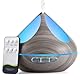 VAAGHANM Aroma Diffuser 500ml mit 8 Ätherischen Ölen: Fernbedienung + 4 Timer, Brauner Luftbefeuchter für Schlafzimmer/Home​