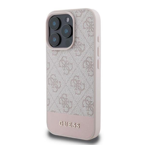 Coque iPhone 16 Pro Guess Rose rigide antichoc en polyuréthane 4G