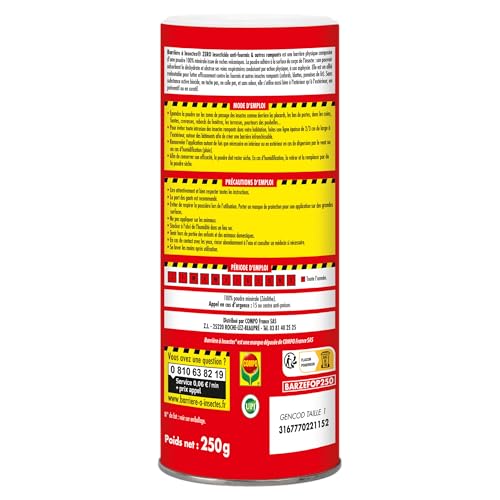 Anti-fourmis barrière à insectes zero insecticide poudre 250g