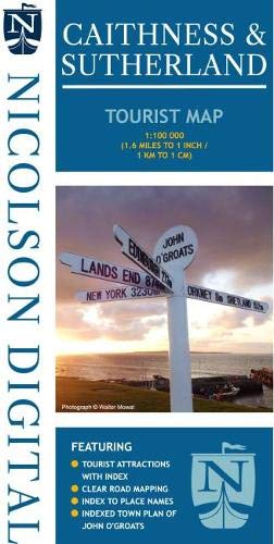 Nicolson Tourist Map Caithness & Sutherland