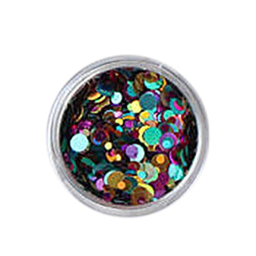 Censhaorme 2g Brillantes Redondos Lentejuelas Escala de Peces de Las Lentejuelas uñas ultrafinos de Las Lentejuelas, Clavo de la decoración del Arte de la manicura DIY Decoración