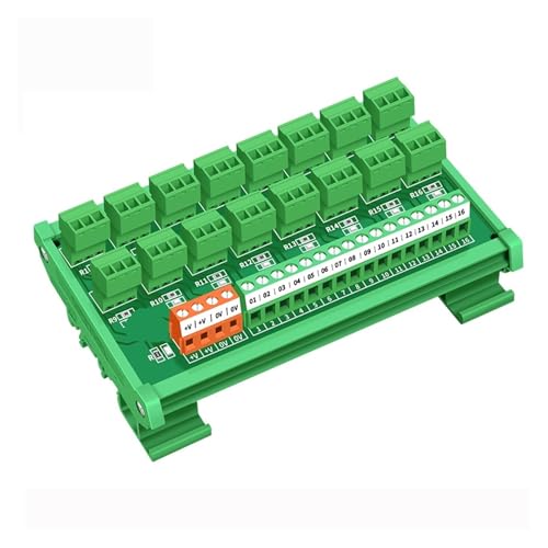 Bloque de terminales PLC de resorte con montaje en riel DIN de 5 V a 24 V y 8 posiciones PNP