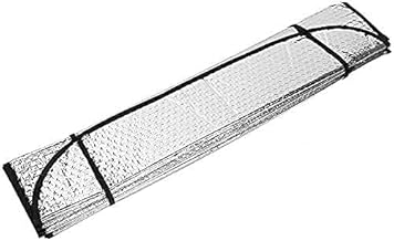 Folding Front Car Sun Shade Front Window Sun Shade for Front Window Universal with 2 Suction Cups 2 Straps (180 x 80 cm)