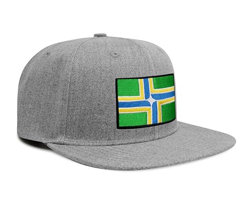 Image of International Tie City Hat for Men and Women, Adjustable Snapback Trucker Baseball Cap with Embroidered Patch