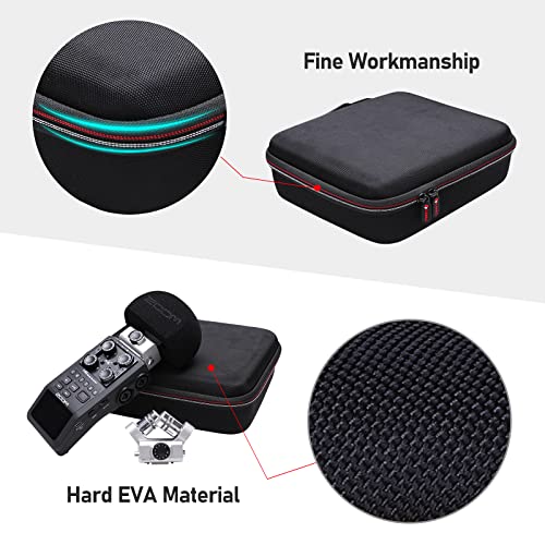 Housse rigide Zoom H6essential antichoc XANAD avec poche pour accessoires