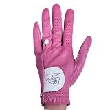 Lady Classic Women's Left for Right Handed Golfers Ring-Friendly Golf Glove – Contour Fit, Durable, Stylish Golf Glove for Women with Rings – Comfortable Grip, Breathable, Pink, Medium