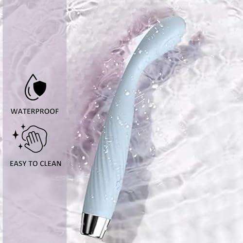 Image of Elosnoc Waterproof Massager Flexible Full Body Electric 10 Speeds Waterproof Massager with Flexible Neck | Customized Relaxation - Ergonomic Design for Comfortable Handling-SKY BLUE