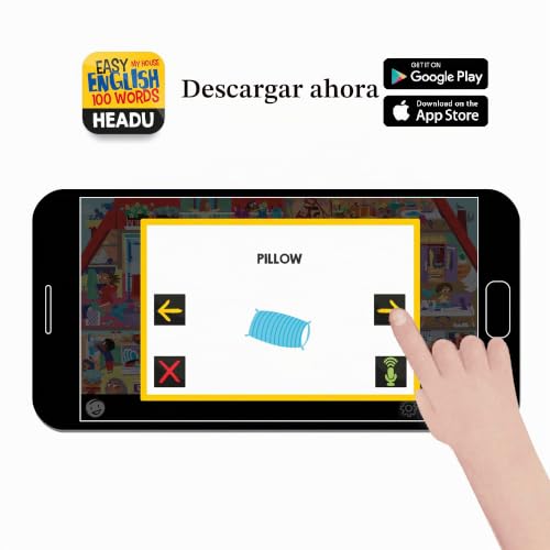 Juegos educativos Headu Easy English 100 Words My House para niños multicolor 4
