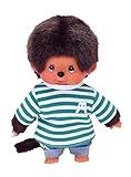  Monchhichi Kleidung für Standard Monchichi 20 cm - Verschiedene Designs (Grün Weiß gestreift)
