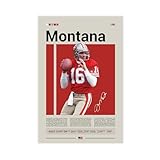 joe montana nfl top 100 Les affiches sur toile se distinguent des affiches en papier car elles ne se détériorent pas en raison de facteurs environnementaux tels que l'humidité.