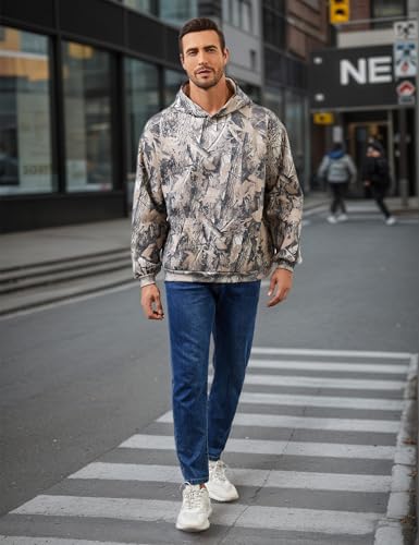 Men's Camo Hoodies Oversized Fleece Pullover Hooded Sweatshirt Vintage Mens Hoodies Pullover Sweatshirts With Pockets4