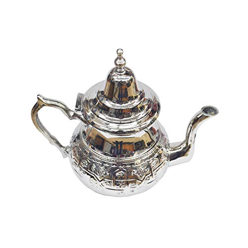 Teiera marocchina tradizionale artigianale per due bicchieri Ideale per gustare le tue infusioni ogni giorno.