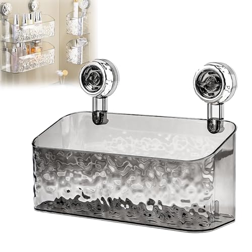 Namzi Light Luxury Style Glacier Pattern Suction Cup Shelf 2024 New Corner Shower Caddy Suction Cup Wall Mounted