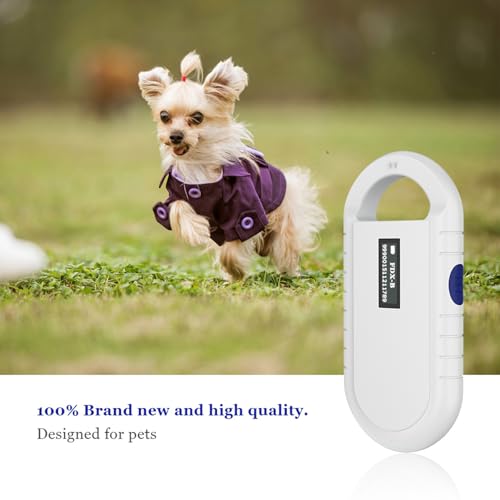 Image of Microchip Scanner, Microchip for Dogs, Pet Microchip Scanner, Pet Microchip Kit, Microchip Reader USB Rechargeable, Pet Chip Scanner for ISO11784, 11785, FDX-B, ID64