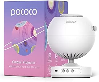 POCOCO Galaxy Lite Star Projector, Starry Sky Projector Home Planetarium Night Light Lamp Baby Kids Room Decoration Galaxy Projector for Party Birthday Christmas Gift