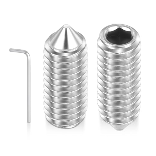 Kozelo 40pc Ensemble vis à pointe conique M3-0.5x8mm acier inox