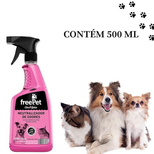 Kit Neutralizador de Odores 500ml + Limpa Canil 2L Free Pet Start – Limpeza e Frescor para Ambientes