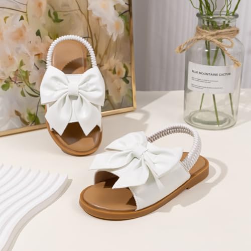 Image of Toddler Girls Sandals Little Girl Summer Flat Sandal Baby Open Toe Outdoor Beach Holiday Dress Shoes