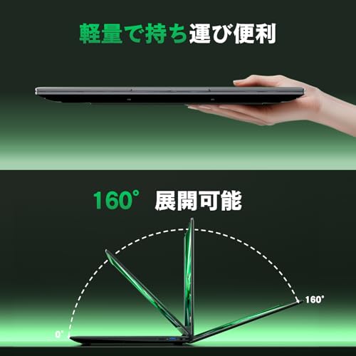 VETESA ノートパソコン 16GB DDR5爆速メモリ+512GB Nvme SSD Intel N95 最大3.4GHz N5095より速い NC154N16G512M の商品画像 8