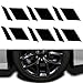 Produktbild TBSZCM 6pcs Auto-Felgen Streifen,kompatibel mit Mercedes-Benz A-Class W168 W169 W176 W177,Felgenaufkleber,1-Black