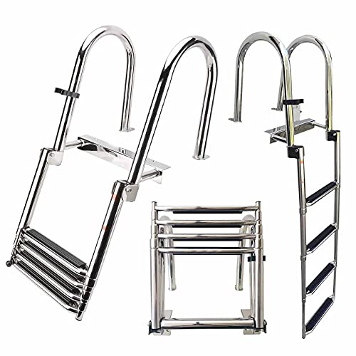 Escalera telescópica de 4 pasos para piscina miniatura 3