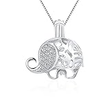 LGSY 925 Sterling Silver Elephant Cage Pendants Crafting Charm for DIY Necklace Bracelet Jewelry Making