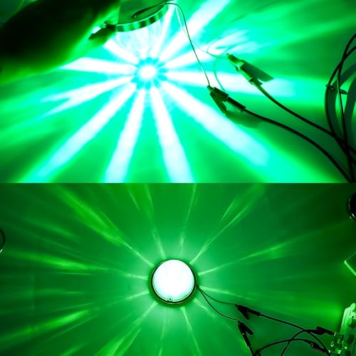 Image of Watermelon Lights, Clear Lens LED Side Marker Turn Signal Lights, Watermelon-Shaped Side Marker Tail Top Cap Roof Lights for Trailer Truck Semi-trailer Heavy-duty Truck (2, Green)
