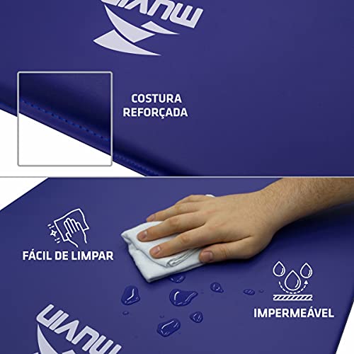 Colchonete de Espuma D18 95cm x 55cm x 3cm Muvin Cnf-300 - Azul