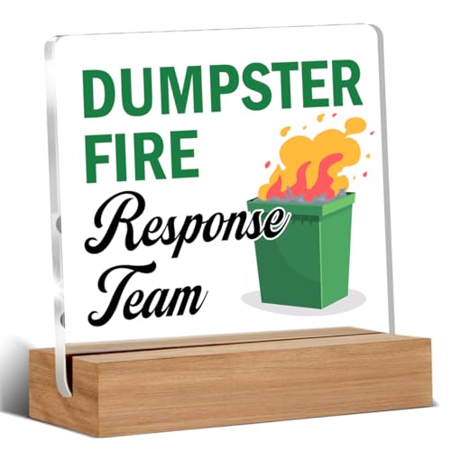 Dumpster Fire Desk Accessories, Funny Office...