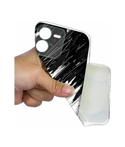 Image of Geometric Strom Design Printed Silicon Soft TPU Back Case Cover for iQOO Z9 5G