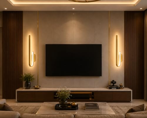 Image of FILLISKA Led Wall Highlighter Light, 3-in-1 Colour Changing, Luxurious Wall Decor (18 Watt Luxurious Gold-768)