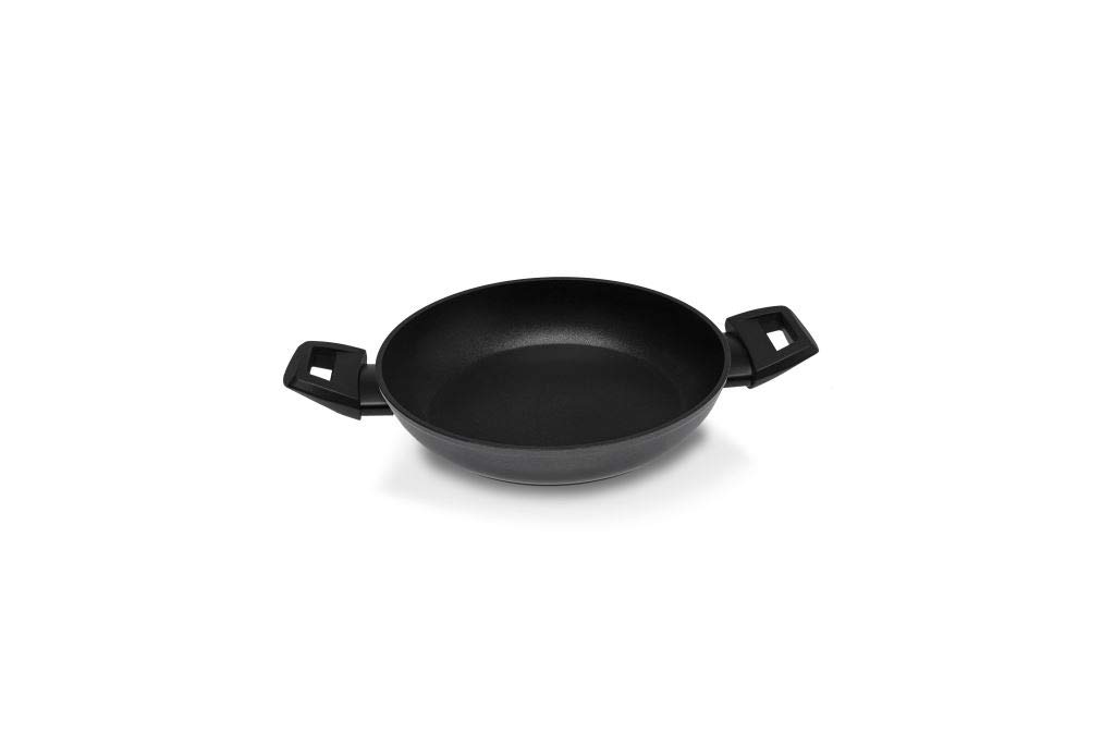 Zanetti - Evolution Induction Pan Diameter 20 cm, Non-Stick Saucepan with 2 Handles, High Thickness, Black