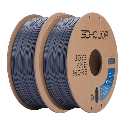 Image of 3DHoJor ABS Filament 1.75mm, ABS 1KG*2 Bundle Spool,3D Printer Filament, Dimensional Accuracy + /- 0.03 mm, Fit Most FDM Printer-Grey