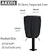 AKEfit Electric Tongue Jack Cover Outdoor RV Electric Tongue Jack,Heavy Duty Waterproof No Tear No Fading Sliver,Large Size