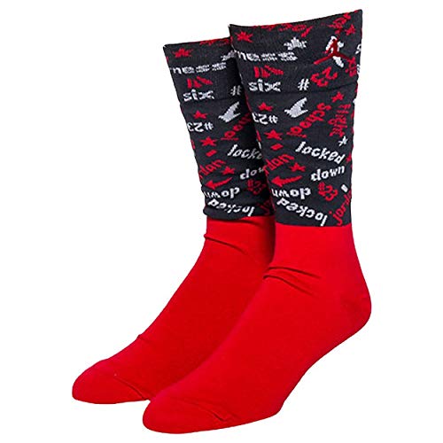 AIR JORDAN 6 LOW SOCKS BLACK/RED/GREY SIZE XL/12-15