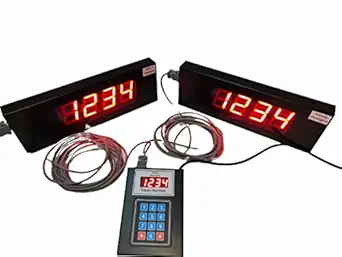 micro designs 4-digit Token Display System with two displays with ding dong sound 5 m + 5 m cable