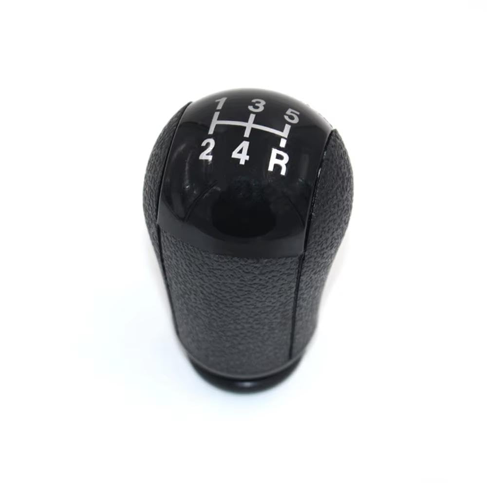 QVQOJCTH Gear Stick Shift Knob 5 Speed for Focus for Mondeo MK3 S-MAX C-MAX for Mustang for Galaxy for Fiesta MK6 for Transit Replacement Knob(Black 12345R)