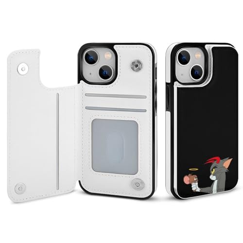 iPhone13Mini用ケース 手帳型 トムとジェリー アイフォン13Miniケース 手帳型 財布型 スマホケース 軽量 カード収納 スタンド機能 おしゃれ 全機種対応 いPhone13Mini用カバー