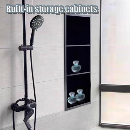Cabine de douche en acier inoxydable avec fixation murale compacte - 4