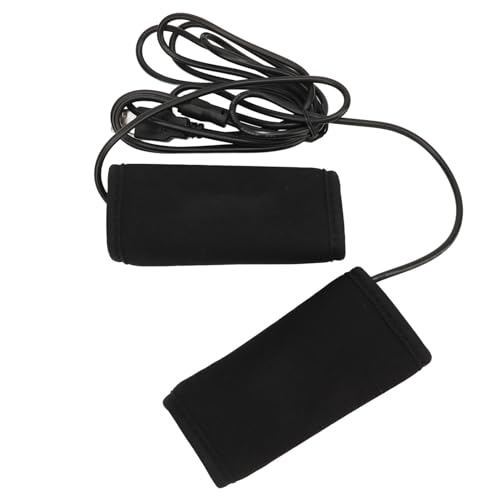 Pretfy Tafouches de Poignées Chauffées à Moto DC5V, Réchauffeurs de Guidon l'interface USB pour UTV, Améliorer le Confort Conduite (Avec l'interrupteur de commande de température)